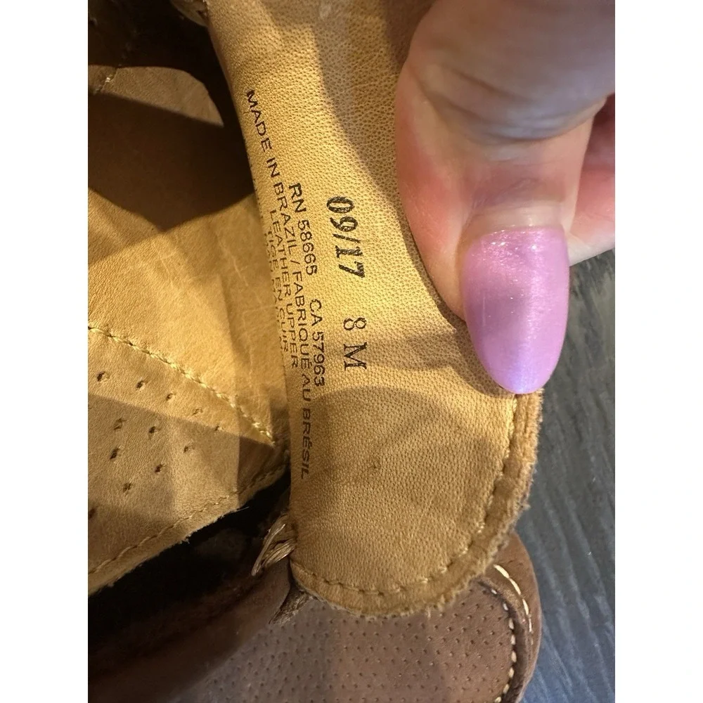 MEN'S 14TH AND UNION HORSE BIT DRIVERS IN DARK BROWN PERFFERATED SIZE 8 - Picture 10 of 11